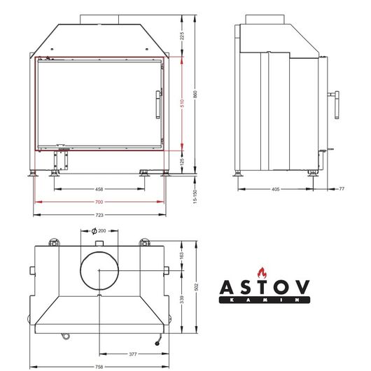 Топка Астов (Astov) ПС 700, изображение 3